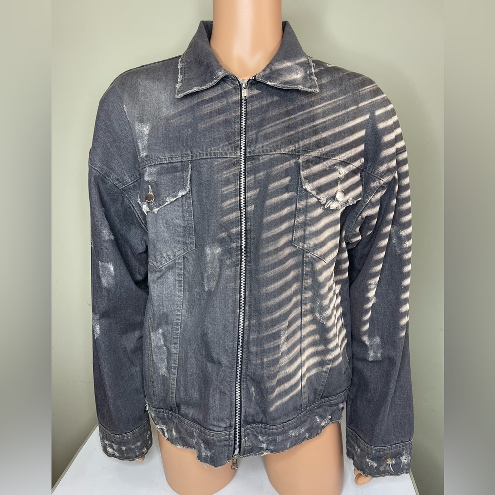 OTHER brand Jean Distressed Jacket